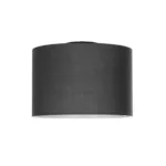 GloboStar® CILIO 203-0153 Μοντέρνο Φωτιστικό Οροφής Καπέλο Μονόφωτο 1 x E27 IP20 Γκρι Ύφασμα - Μ30 x Π30 x Υ21cm