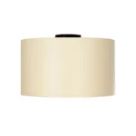 GloboStar® CILIO 203-0154 Μοντέρνο Φωτιστικό Οροφής Καπέλο Μονόφωτο 1 x E27 IP20 Μπεζ Ύφασμα - Μ38 x Π38 x Υ21cm - Image 3