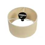 GloboStar® CILIO 203-0154 Μοντέρνο Φωτιστικό Οροφής Καπέλο Μονόφωτο 1 x E27 IP20 Μπεζ Ύφασμα - Μ38 x Π38 x Υ21cm - Image 6