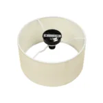 GloboStar® CILIO 203-0155 Μοντέρνο Φωτιστικό Οροφής Καπέλο Μονόφωτο 1 x E27 IP20 Λευκό Διάτρητο Ύφασμα - Μ38 x Π38 x Υ21cm - Image 6