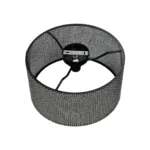 GloboStar® CILIO 203-0157 Μοντέρνο Φωτιστικό Οροφής Καπέλο Μονόφωτο 1 x E27 IP20 Μαύρο Διάτρητο Ύφασμα - Μ38 x Π38 x Υ21cm - Image 6