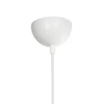 GloboStar® TRIANGLE 203-0163 Μοντέρνο Κρεμαστό Φωτιστικό Καμπάνα Μονόφωτο 1 x E27 IP20 Λευκό Πλαστικό - Μ24 x Π24 x Υ86cm - Image 8