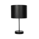 GloboStar® WIZ 203-0178 Μοντέρνο Επιτραπέζιο Φωτιστικό Μονόφωτο 1 x E27 IP20 Μαύρο Μέταλλο Με Μαύρο Καπέλο- Μ22 x Π22 x Υ36.5cm - Image 3