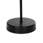 GloboStar® WIZ 203-0178 Μοντέρνο Επιτραπέζιο Φωτιστικό Μονόφωτο 1 x E27 IP20 Μαύρο Μέταλλο Με Μαύρο Καπέλο- Μ22 x Π22 x Υ36.5cm - Image 6