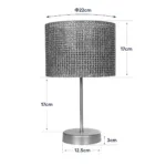 GloboStar® WIZ 203-0181 Μοντέρνο Επιτραπέζιο Φωτιστικό Μονόφωτο 1 x E27 IP20 Χρυσο Μέταλλο Με Καφέ Καπέλο- Μ22 x Π22 x Υ36.5cm - Image 8