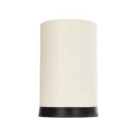 GloboStar® CYLINDER 203-0183 Μοντέρνο Επιτραπέζιο Φωτιστικό Μονόφωτο 1 x E27 IP20 Μαύρη Βάση με Λευκό Υφασμα - Μ14 x Π14 x Υ21cm - Image 4