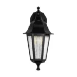 GloboStar® VITRO 203-0191 Vintage Επιτοίχιο Φωτιστικό Φαναράκι Μονόφωτο 1 x E27 IP44 Μαύρο Πλαστικό Σώμα - Μ19 x Π16 x Υ34cm - Image 3