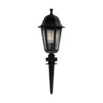GloboStar® VITRO 203-0193 Vintage Καρφωτό Φωτιστικό Φαναράκι Μονόφωτο 1 x E27 IP44 Μαύρο Πλαστικό Σώμα - Μ16 x Π16 x Υ51cm - Image 3