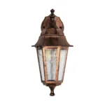 GloboStar® VITRO 203-0196 Vintage Επιτοίχιο Φωτιστικό Φαναράκι Μονόφωτο 1 x E27 IP44 Χάλκινο Πλαστικό Σώμα - Μ19 x Π16 x Υ34cm - Image 3