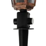 GloboStar® VITRO 203-0198 Vintage Καρφωτό Φωτιστικό Φαναράκι Μονόφωτο 1 x E27 IP44 Χάλκινο Πλαστικό Σώμα - Μ16 x Π16 x Υ51cm - Image 6