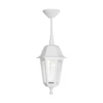 GloboStar® VITRO 203-0199 Vintage Κρεμαστό Φωτιστικό Φαναράκι Μονόφωτο 1 x E27 IP44 Λευκό Πλαστικό Σώμα - Μ16 x Π16 x Υ48cm - Image 3