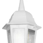GloboStar® VITRO 203-0199 Vintage Κρεμαστό Φωτιστικό Φαναράκι Μονόφωτο 1 x E27 IP44 Λευκό Πλαστικό Σώμα - Μ16 x Π16 x Υ48cm - Image 5