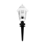 GloboStar® VITRO 203-0203 Vintage Καρφωτό Φωτιστικό Φαναράκι Μονόφωτο 1 x E27 IP44 Λευκό Πλαστικό Σώμα - Μ16 x Π16 x Υ51cm - Image 4