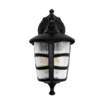 GloboStar® ZARDIN 203-0206 Vintage Επιτοίχιο Φωτιστικό Φαναράκι Μονόφωτο 1 x E27 IP44 Μαύρο Πλαστικό Σώμα - Μ22 x Π17 x Υ27cm - Image 3