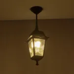 GloboStar® SOLME 203-0209 Vintage Κρεμαστό Φωτιστικό Φαναράκι Μονόφωτο 1 x E27 IP44 Μαύρο Πλαστικό Σώμα - Μ15 x Π15 x Υ50cm - Image 2