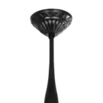 GloboStar® SOLME 203-0209 Vintage Κρεμαστό Φωτιστικό Φαναράκι Μονόφωτο 1 x E27 IP44 Μαύρο Πλαστικό Σώμα - Μ15 x Π15 x Υ50cm - Image 6