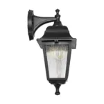 GloboStar® SOLME 203-0211 Vintage Επιτοίχιο Φωτιστικό Φαναράκι Μονόφωτο 1 x E27 IP44 Μαύρο Πλαστικό Σώμα - Μ19 x Π15 x Υ35cm - Image 4