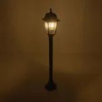 GloboStar® SOLME 203-0212 Vintage Επιδαπέδιο Φωτιστικό Φαναράκι Μονόφωτο 1 x E27 IP44 Μαύρο Πλαστικό Σώμα - Μ15 x Π15 x Υ100cm - Image 2