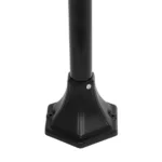 GloboStar® SOLME 203-0212 Vintage Επιδαπέδιο Φωτιστικό Φαναράκι Μονόφωτο 1 x E27 IP44 Μαύρο Πλαστικό Σώμα - Μ15 x Π15 x Υ100cm - Image 6