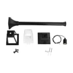 GloboStar® SOLME 203-0212 Vintage Επιδαπέδιο Φωτιστικό Φαναράκι Μονόφωτο 1 x E27 IP44 Μαύρο Πλαστικό Σώμα - Μ15 x Π15 x Υ100cm - Image 7