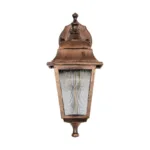 GloboStar® SOLME 203-0216 Vintage Επιτοίχιο Φωτιστικό Φαναράκι Μονόφωτο 1 x E27 IP44 Χάλκινο Πλαστικό Σώμα - Μ19 x Π15 x Υ35cm - Image 3