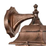 GloboStar® SOLME 203-0216 Vintage Επιτοίχιο Φωτιστικό Φαναράκι Μονόφωτο 1 x E27 IP44 Χάλκινο Πλαστικό Σώμα - Μ19 x Π15 x Υ35cm - Image 5