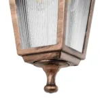 GloboStar® SOLME 203-0216 Vintage Επιτοίχιο Φωτιστικό Φαναράκι Μονόφωτο 1 x E27 IP44 Χάλκινο Πλαστικό Σώμα - Μ19 x Π15 x Υ35cm - Image 6