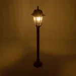 GloboStar® SOLME 203-0217 Vintage Επιδαπέδιο Φωτιστικό Φαναράκι Μονόφωτο 1 x E27 IP44 Χάλκινο Πλαστικό Σώμα - Μ16.5 x Π16.5 x Υ100cm - Image 2