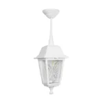 GloboStar® SOLME 203-0219 Vintage Κρεμαστό Φωτιστικό Φαναράκι Μονόφωτο 1 x E27 IP44 Λευκό Πλαστικό Σώμα - Μ15 x Π15 x Υ50cm - Image 3