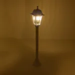 GloboStar® SOLME 203-0222 Vintage Επιδαπέδιο Φωτιστικό Φαναράκι Μονόφωτο 1 x E27 IP44 Λευκό Πλαστικό Σώμα - Μ15 x Π15 x Υ100cm - Image 2