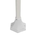 GloboStar® SOLME 203-0222 Vintage Επιδαπέδιο Φωτιστικό Φαναράκι Μονόφωτο 1 x E27 IP44 Λευκό Πλαστικό Σώμα - Μ15 x Π15 x Υ100cm - Image 6