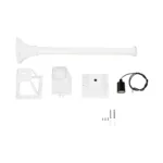 GloboStar® SOLME 203-0222 Vintage Επιδαπέδιο Φωτιστικό Φαναράκι Μονόφωτο 1 x E27 IP44 Λευκό Πλαστικό Σώμα - Μ15 x Π15 x Υ100cm - Image 7