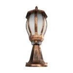 GloboStar® VERDI 203-0235 Vintage Επιδαπέδιο Φωτιστικό Φαναράκι Μονόφωτο 1 x E27 IP44 Χάλκινο Πλαστικό Σώμα - Μ17 x Π17 x Υ47cm - Image 4