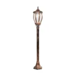 GloboStar® VERDI 203-0236 Vintage Επιδαπέδιο Φωτιστικό Φαναράκι Μονόφωτο 1 x E27 IP44 Χάλκινο Πλαστικό Σώμα - Μ17 x Π17 x Υ104.5cm - Image 3