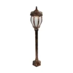 GloboStar® VERDI 203-0236 Vintage Επιδαπέδιο Φωτιστικό Φαναράκι Μονόφωτο 1 x E27 IP44 Χάλκινο Πλαστικό Σώμα - Μ17 x Π17 x Υ104.5cm - Image 4