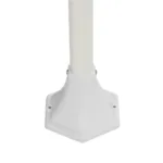 GloboStar® ZARDIN 203-0240 Vintage Επιδαπέδιο Φωτιστικό Φαναράκι Μονόφωτο 1 x E27 IP44 Λευκό Πλαστικό Σώμα - Μ16 x Π16 x Υ100cm - Image 6