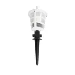 GloboStar® ZARDIN 203-0241 Vintage Καρφωτό Φωτιστικό Φαναράκι Μονόφωτο 1 x E27 IP44 Λευκό Πλαστικό Σώμα - Μ16 x Π16 x Υ51cm - Image 4