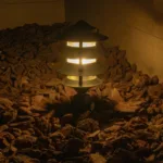 GloboStar® LANTERNA 203-0242 Μοντέρνο Καρφωτό Φωτιστικό Φαναράκι Μονόφωτο 1 x E27 IP44 Μαύρο Πλαστικό Σώμα - Μ17 x Π17 x Υ80cm - Image 2