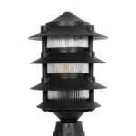 GloboStar® LANTERNA 203-0243 Μοντέρνο Επιδαπέδιο Φωτιστικό Φαναράκι Μονόφωτο 1 x E27 IP44 Μαύρο Πλαστικό Σώμα - Μ16 x Π16 x Υ35cm - Image 5