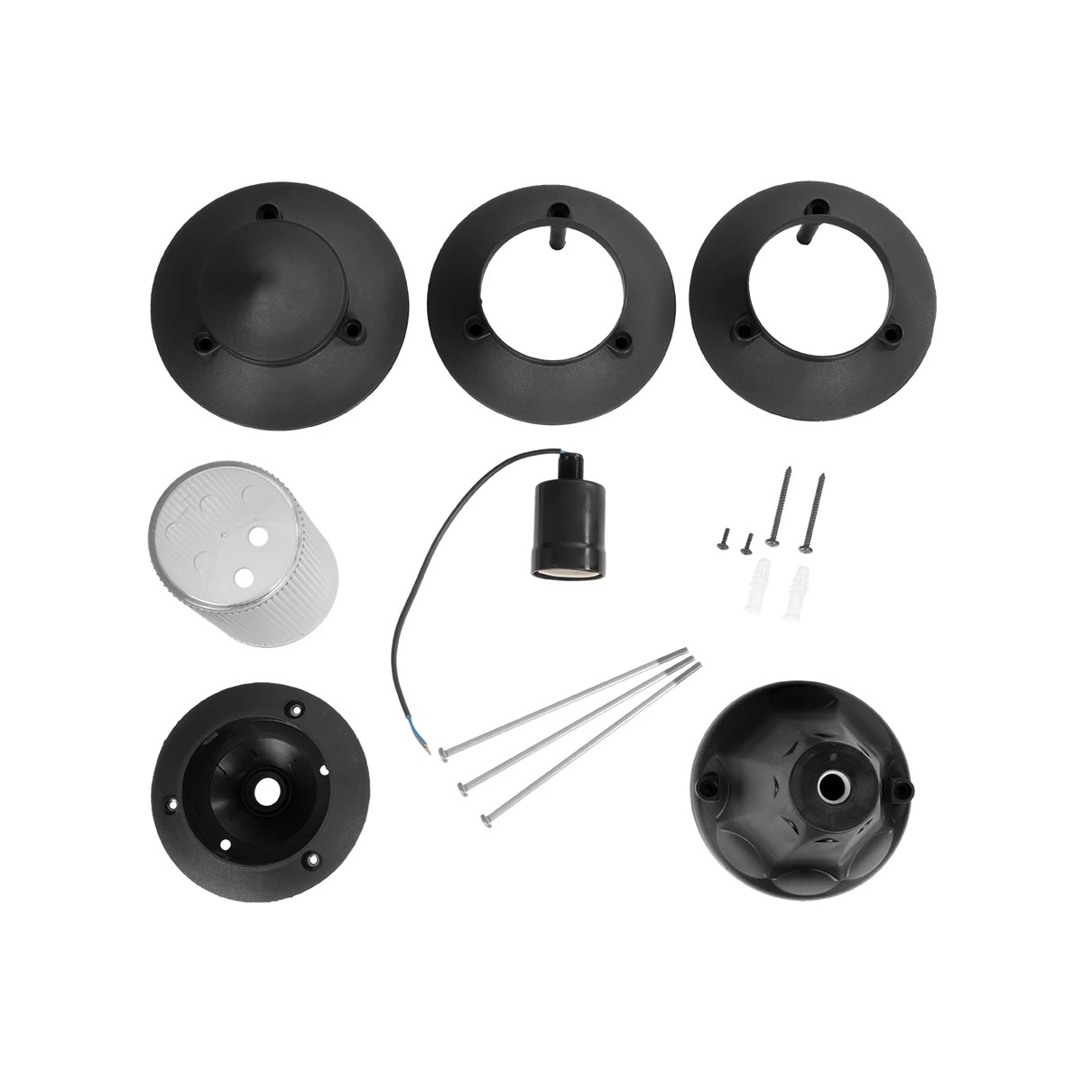 GloboStar® LANTERNA 203-0243 Μοντέρνο Επιδαπέδιο Φωτιστικό Φαναράκι Μονόφωτο 1 x E27 IP44 Μαύρο Πλαστικό Σώμα - Μ16 x Π16 x Υ35cm - Image 7