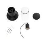 GloboStar® GARDENIO 203-0249 Μοντέρνο Επιδαπέδιο Φωτιστικό Μονόφωτο 1 x E27 IP44 Μαύρο Πλαστικό Σώμα - Μ15 x Π15 x Υ31cm - Image 7