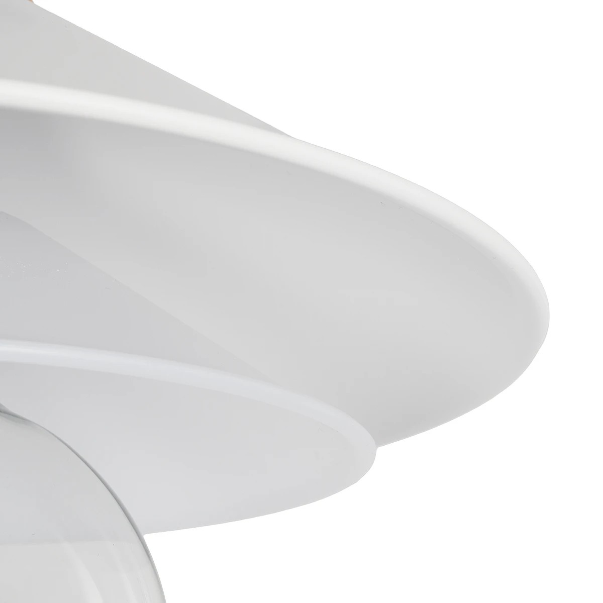 GloboStar® FERRO 203-0268 Μοντέρνο Κρεμαστό Φωτιστικό Καμπάνα Μονόφωτο 1 x E27 IP20 Λευκό & Χρυσό Πλαστικό - Μ22 x Π22 x Υ83cm - Image 7