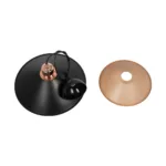 GloboStar® FERRO 203-0269 Μοντέρνο Κρεμαστό Φωτιστικό Καμπάνα Μονόφωτο 1 x E27 IP20 Μαύρο & Χάλκινο Πλαστικό - Μ22 x Π22 x Υ83cm - Image 9