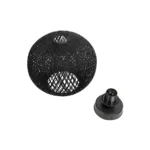 GloboStar® CORDER 203-0271 Μοντέρνο Φωτιστικό Οροφής Μπάλα Μονόφωτο 1 x E27 IP20 Μαύρο Σχοίνι - Μ26 x Π26 x Υ30cm - Image 6
