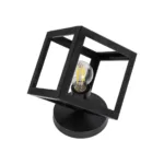 GloboStar® DISE 203-0272 Μοντέρνο Eπιτραπέζιο Φωτιστικό Μονόφωτο 1 x E27 IP20 Μαύρο Πλαστικό - Μ18 x Π18 x Υ22cm - Image 4