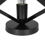 GloboStar® DISE 203-0272 Μοντέρνο Eπιτραπέζιο Φωτιστικό Μονόφωτο 1 x E27 IP20 Μαύρο Πλαστικό - Μ18 x Π18 x Υ22cm - Image 6