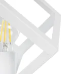 GloboStar® DISE 203-0273 Μοντέρνο Eπιτραπέζιο Φωτιστικό Μονόφωτο 1 x E27 IP20 Λευκό Πλαστικό - Μ18 x Π18 x Υ22cm - Image 5