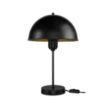 GLOBOSTAR® GAZETA 203-0296 Μοντέρνο Επιτραπέζιο Φωτιστικό Πορτατίφ με Ντουί 1 x E27 AC 220-240V IP20 - Μαύρο - Μ25 x Π25 x Υ39cm - Image 2