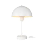 GLOBOSTAR® GAZETA 203-0301 Μοντέρνο Επιτραπέζιο Φωτιστικό Πορτατίφ με Ντουί 1 x E27 AC 220-240V IP20 - Λευκό  - Μ25 x Π25 x Υ39cm - Image 2