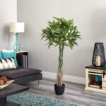 GloboStar® Artificial Garden PACHIRA GLABRA 20426 Τεχνητό Διακοσμητικό Φυτό Παχίρα της Τύχης Υ120cm - Image 7